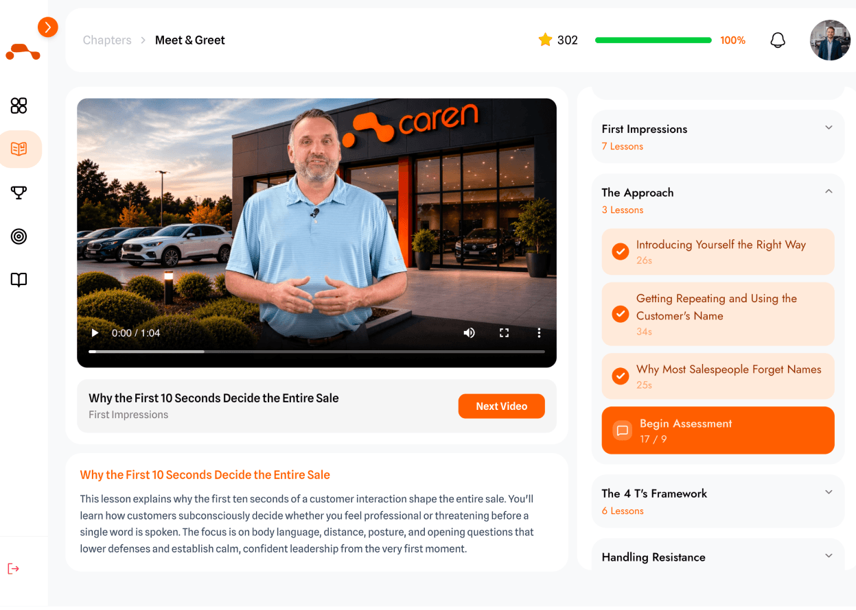 Learn through lesson videos